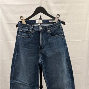 Frame Denim Dark Blue Flare & Wide Leg Jeans